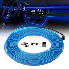 5M  USB Blau Auto LED EL